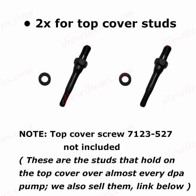 Cav dpa top cover kit includes paper washer for 7123-527 cover screw nut bolt