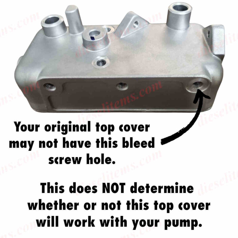 purchase includes dpa top cover bleed screw for letting air out of a diesel system