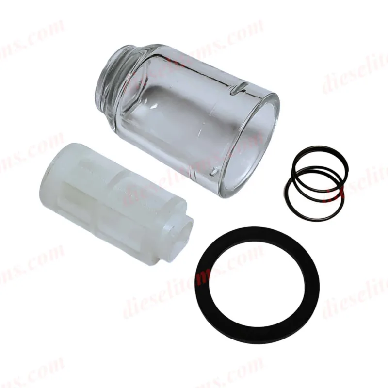 Replacement Bosch Supply Pump Glass Bowl Filter kit to fit Bosch supply pumps