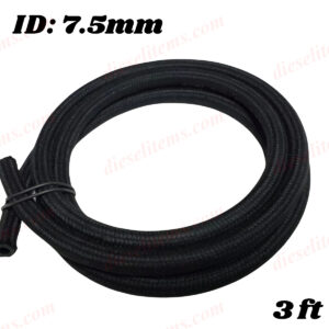 7.5mm Braided Fuel Return Line Hose - Gasoline, Diesel Compatible