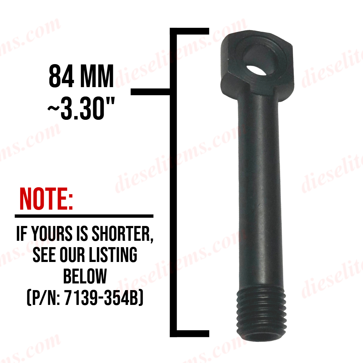 CAV Lucas DPA 7139-354 Long Banjo Bolt Fuel Outlet Fitting